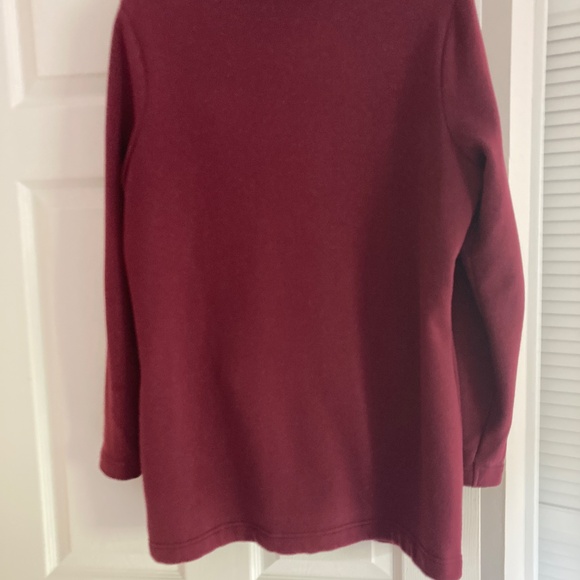 Cotton Blazer from D & Co. Size M, Burgundy - Picture 2 of 6